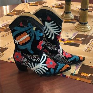 Julie Miles embroidered boots